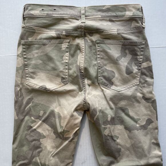Gap Denim True Skinny High Rise Stretch Ankle Jeans Camo Sz 28/6 Regular Raw Hem - Picture 5 of 11